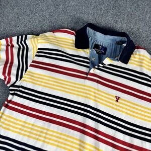 Vintage Regatta Sport Polo Shirt Mens LStripe Sailing Golf Tennis 90s 80s